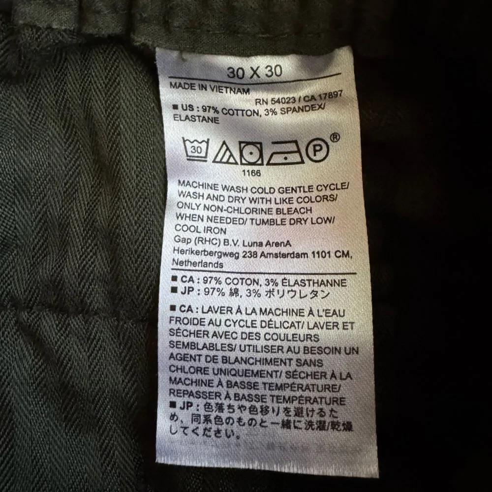 Banana Republic Men's Athletic Fit Green Chino Pants Size 30x30